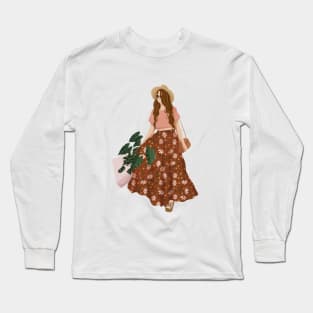 Plant Lady Shopping 3 Long Sleeve T-Shirt